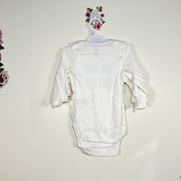 Rae Dunn Baby 3-Pack Long Sleeve Bodysuits 3–6 Months - Picture 5 of 5